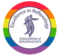 The official logo of the Association of Reflexologists (AOR), representing Jane Ford's affiliation with a recognized professional reflexology organization.
