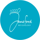 The logo of Jane Ford Reflexology, symbolizing her brand and commitment to providing quality reflexology services in Warwickshire.